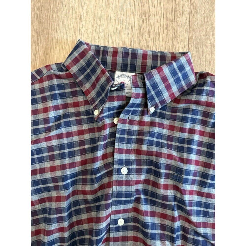 Brooks Brothers Men’s Large Supima Cotton Long Sleeve Button Down Shirt